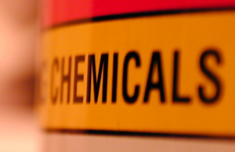 Chemical safety warning label