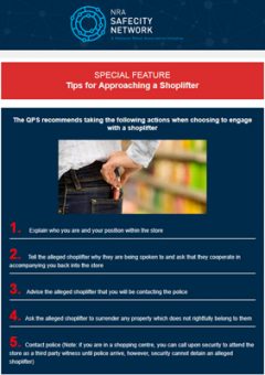 Tips for approaching a shoplifter