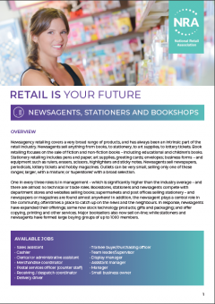 Retail Is Your Future - Newsagents, Stationers & Bookshops