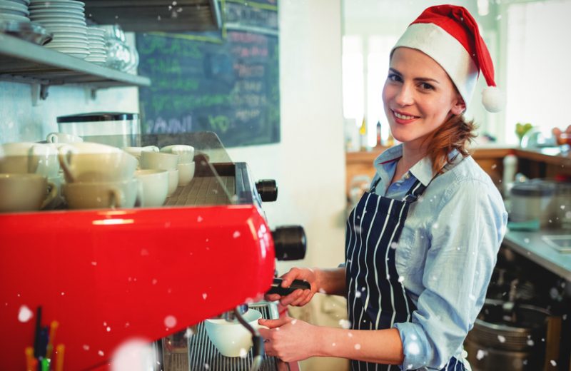 Christmas Worker Cafe