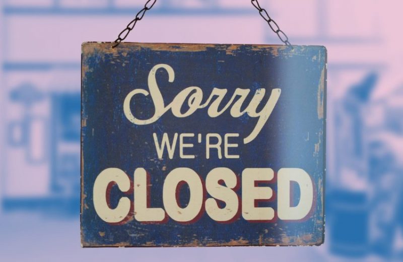 Business Closed sign