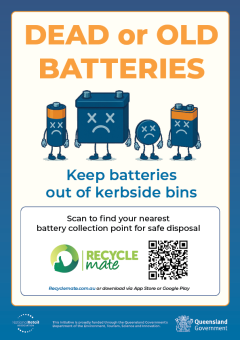 Battery retailer in-store poster