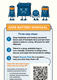 Battery retailer customer flyer